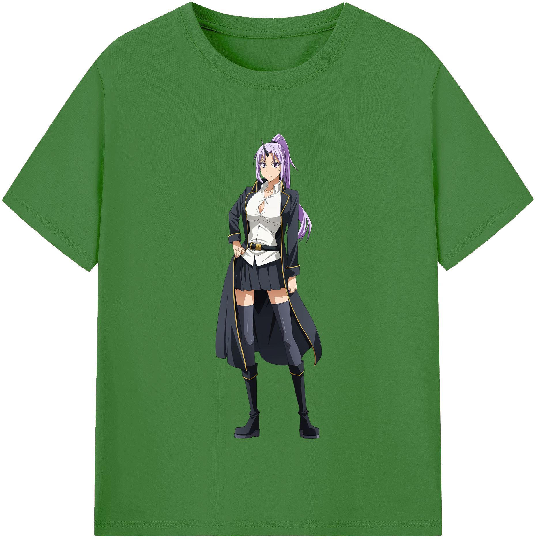 （画像用） 転スラ Regarding Reincarnated to Slime レディースカジュアルプリントTシャツ（綿100％）